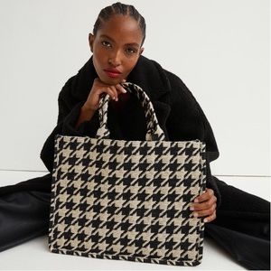 NEW H&M Houndstooth Bag